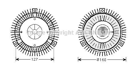 AVA QUALITY COOLING Сцепление, вентилятор радиатора MSC423